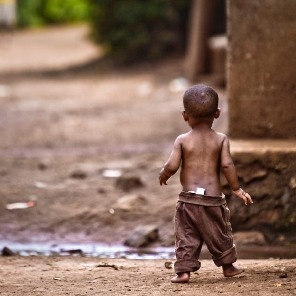 Orphan boy in Kenya